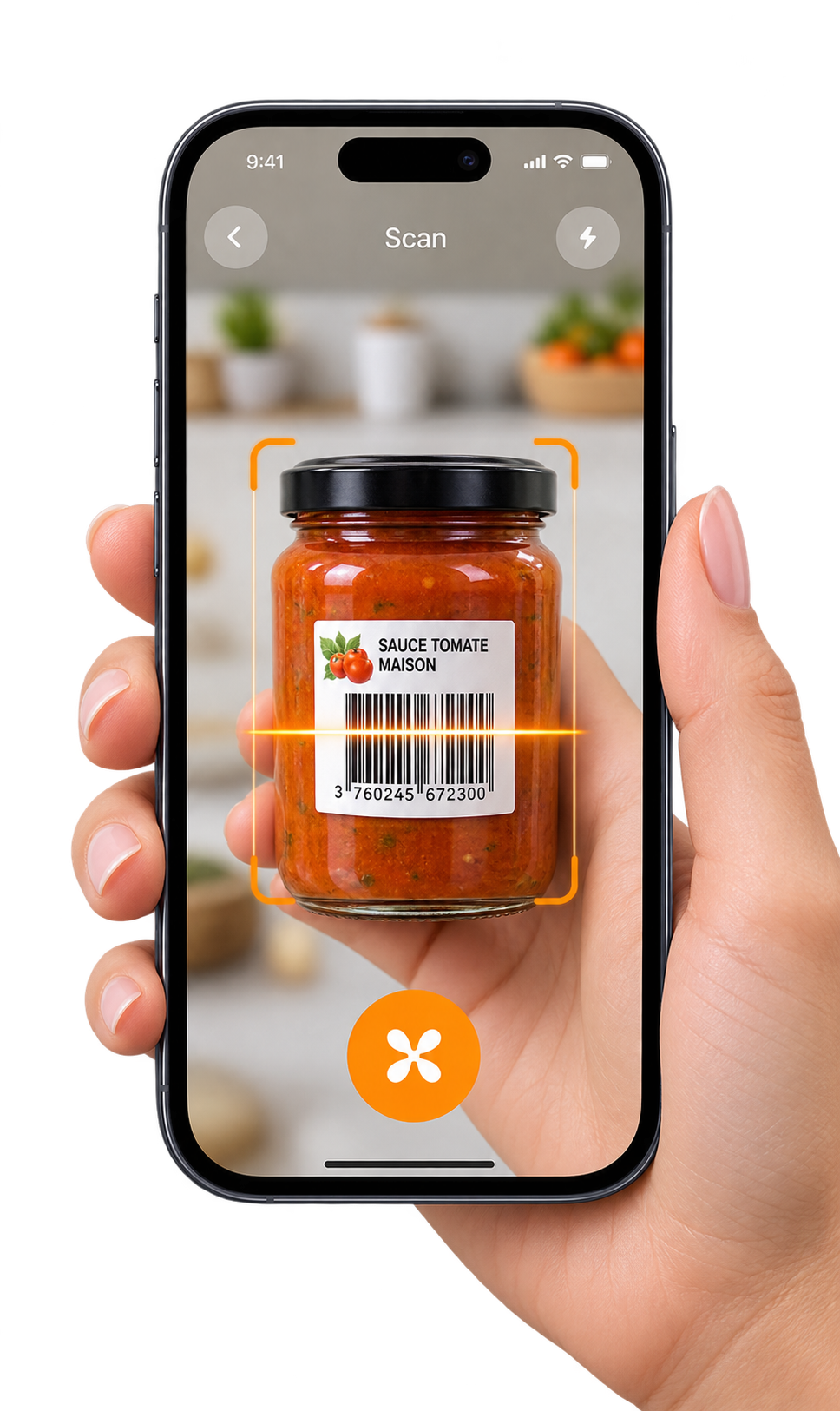 Scan d’un produit dans Frigia